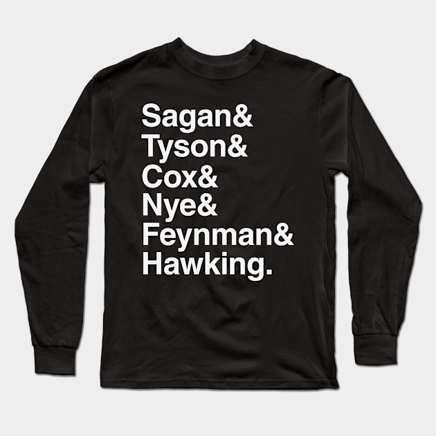 Scientists who have popularised science Long Sleeve T-Shirt by renduh